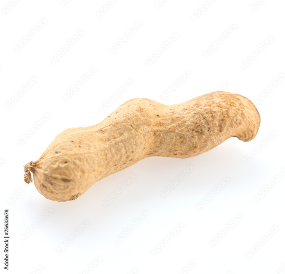 Fototapeta premium peanuts isolated on white background