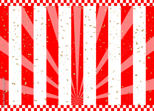 紅白と金箔