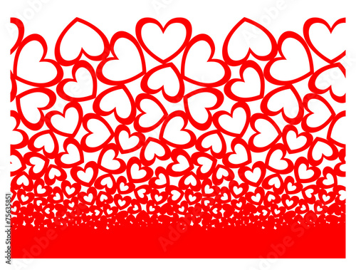 heart horizontal seamless