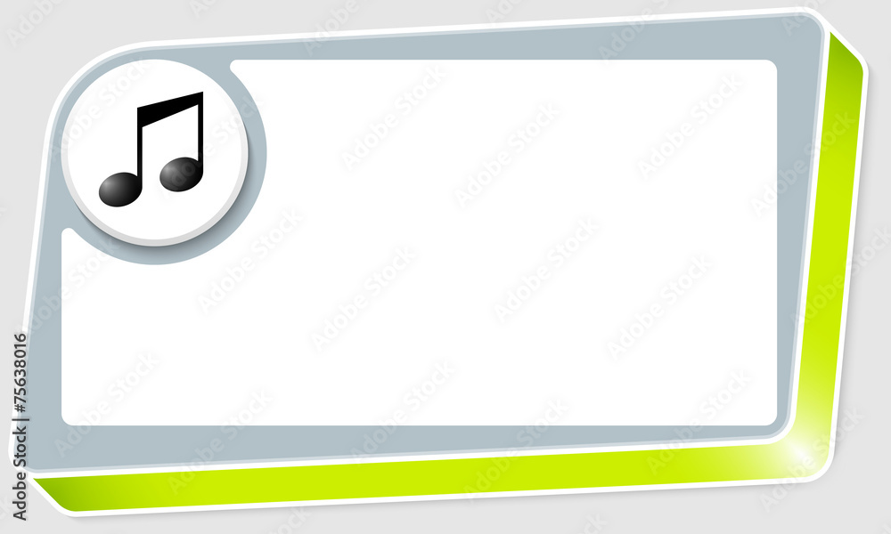 abstract box for any text and music icon abstract box for any text and music icon