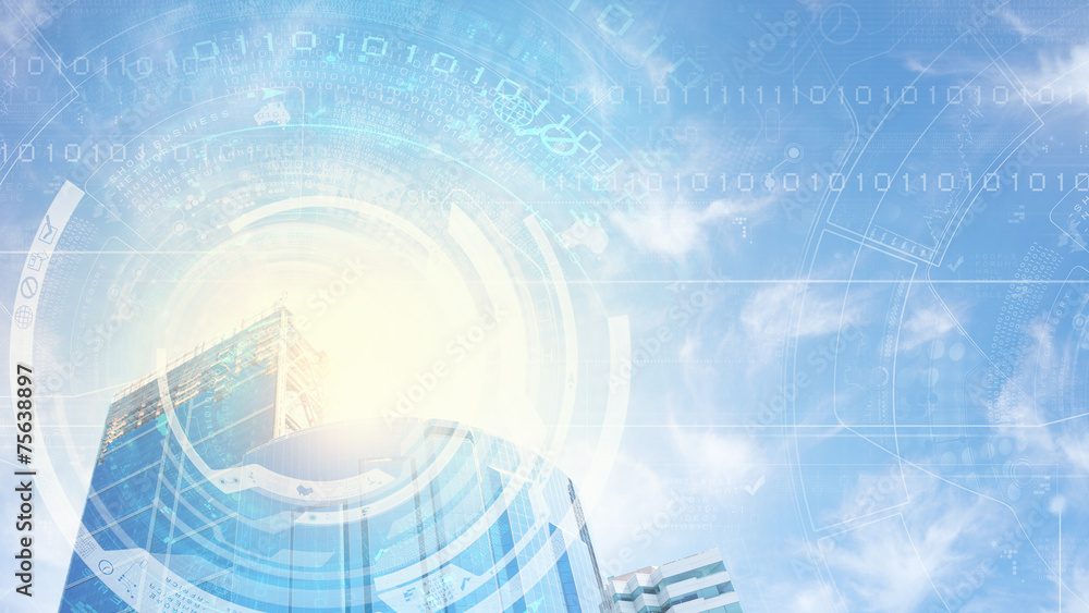 Naklejka premium Business center