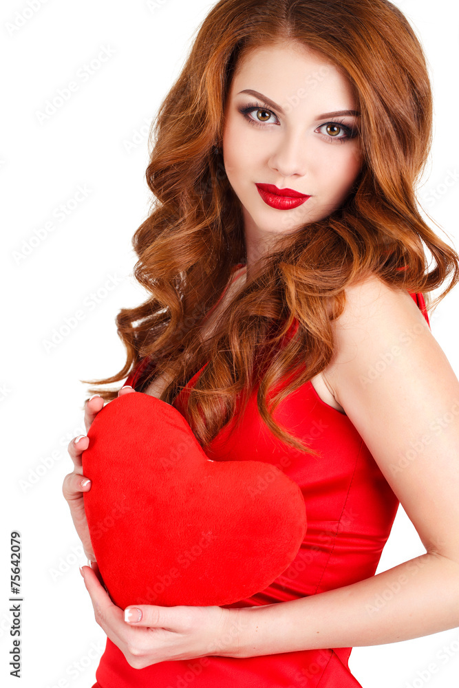 Love and Valentine's Day - beautiful woman in the Day of Love. Love and Valentine's Day - beautiful woman in the Day of Love.
