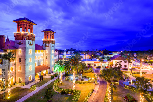 Fotografija St. Augustine, Florida, USA Town Citysape at Alcazar Courtyard
