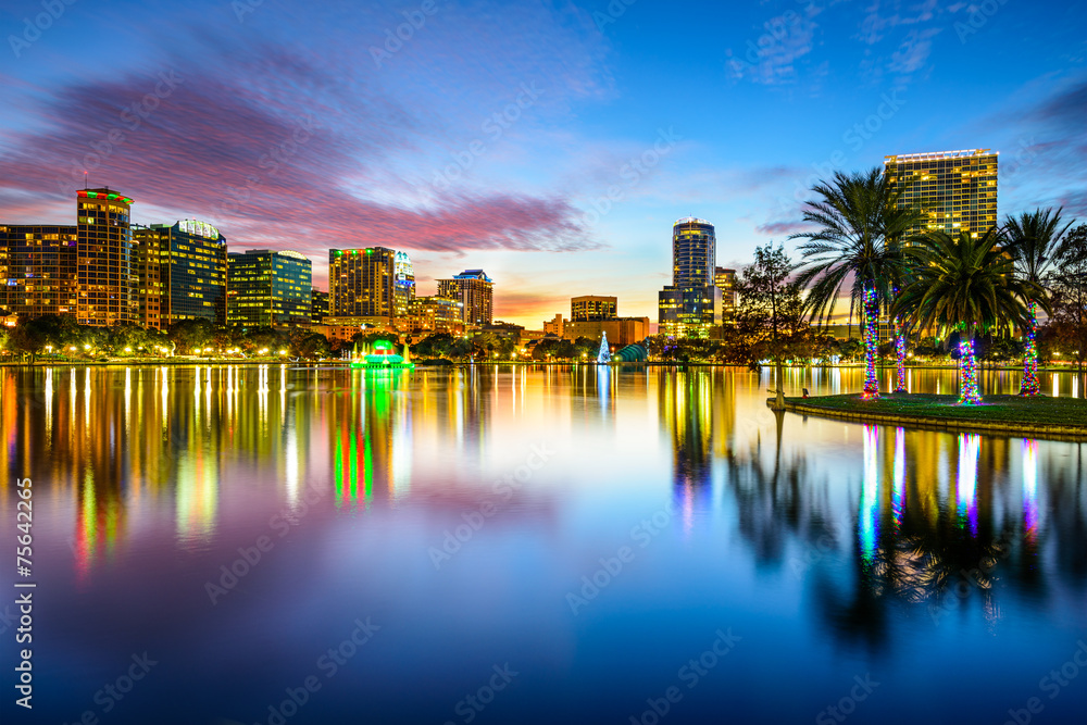 Naklejka premium Orlando, Florida Skyline