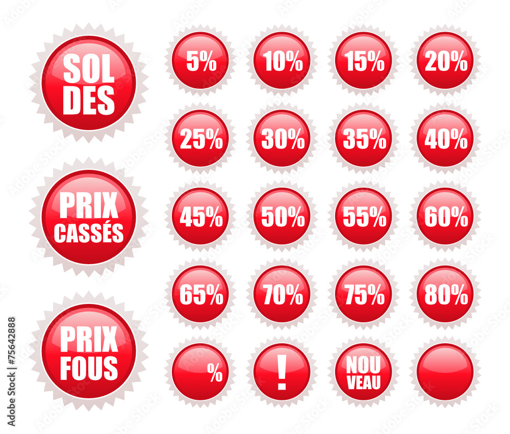 soldes stickers rouges soldes stickers rouges