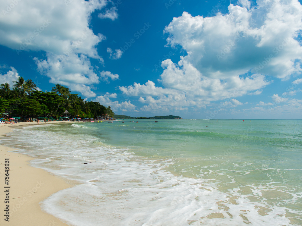 Tropical beach in Koh Samui