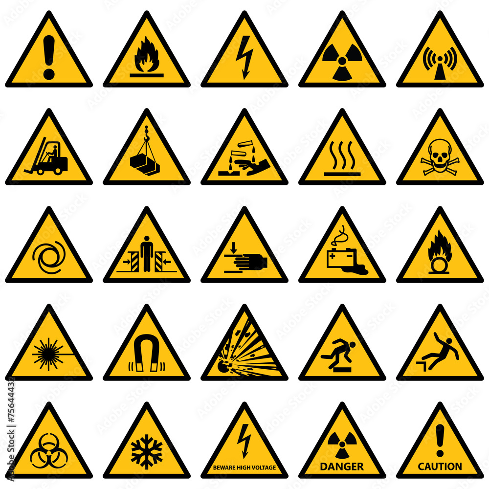 Standard Warning sign collection Standard Warning sign collection