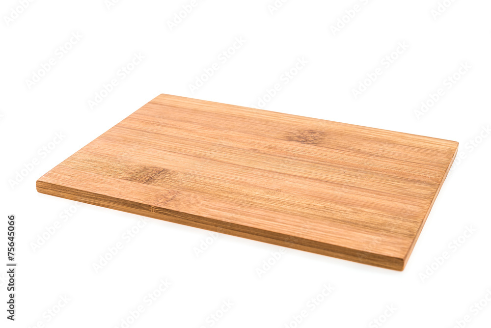 Wooden cutting board isolated on white background Wooden cutting board isolated on white background