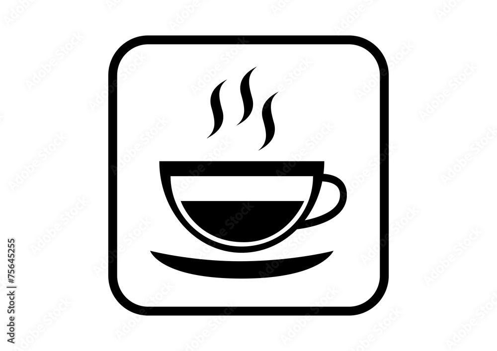 Cup vector icon on white background Cup vector icon on white background