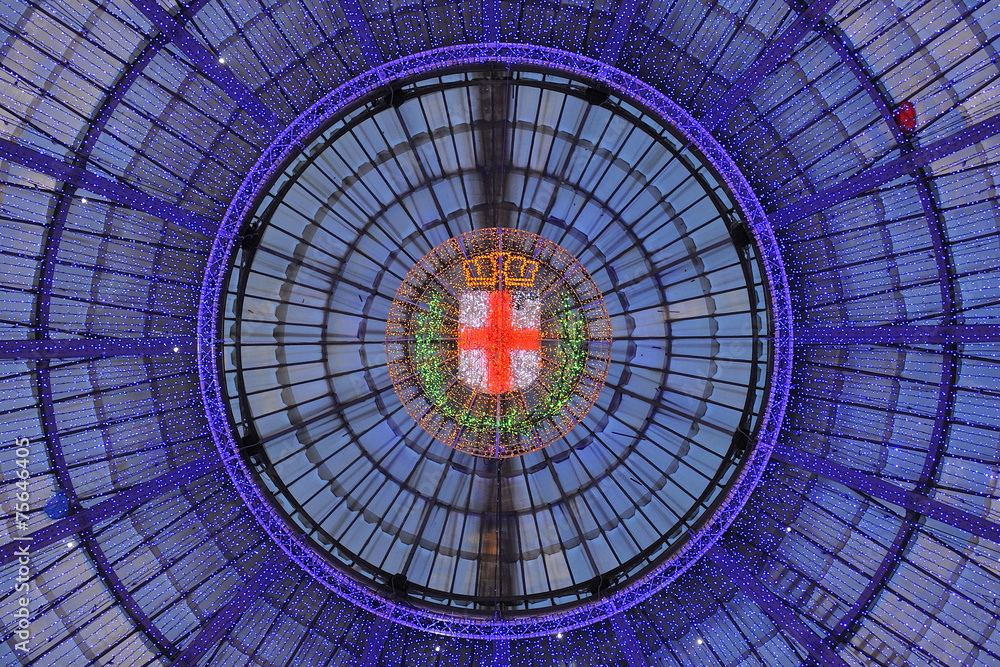 Milano Galleria Vittorio Emanuele luci di Natale 2014-15