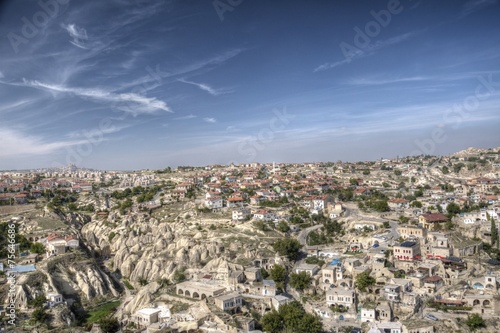 Panorama of Cappadocia from Ortahisar castle © iza_miszczak