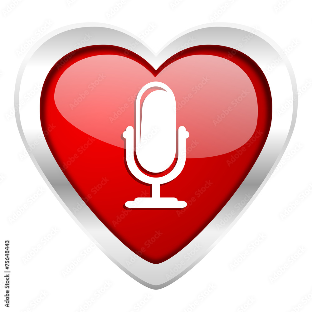 microphone valentine icon podcast sign microphone valentine icon podcast sign