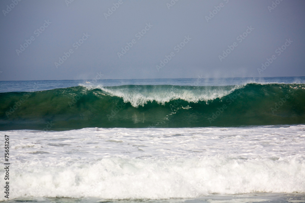 Wave breaking at Zicatela Mexican Pipeline Puerto Escondido Mexi