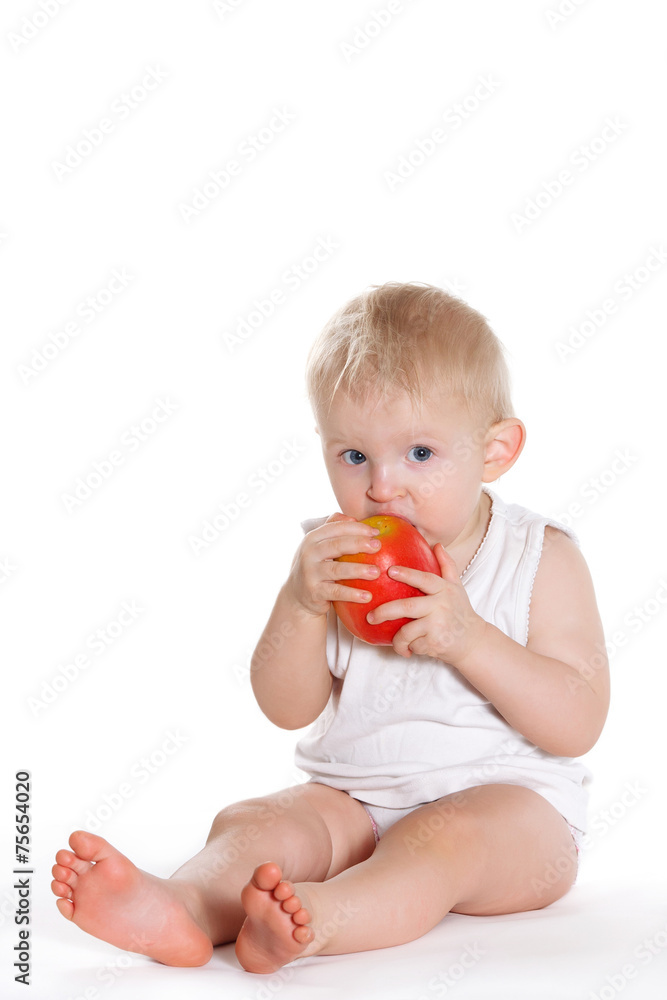 A child eats an Apple A child eats an Apple