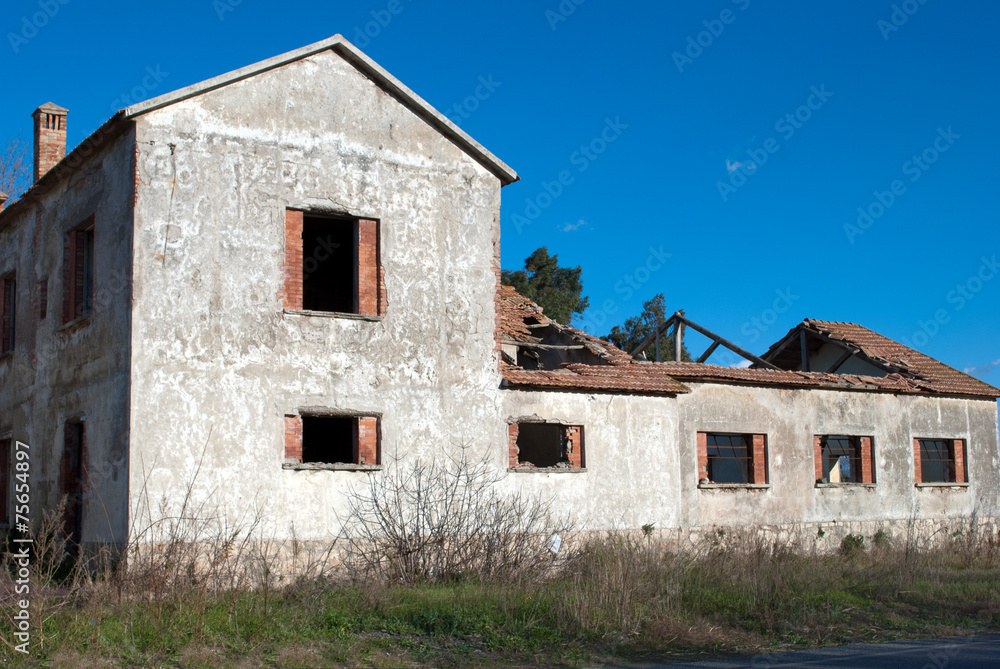 Ruin italian window Ruin italian window