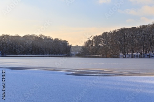 Winter Lake Landscape