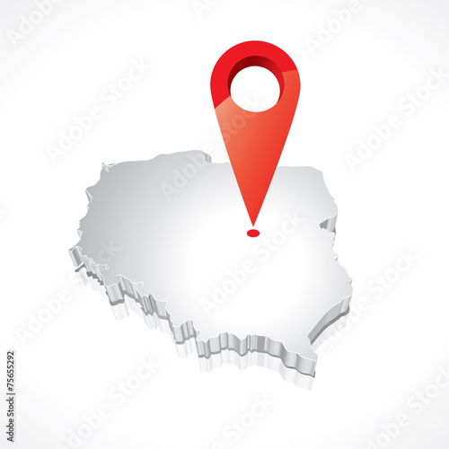 Map of Poland 3D