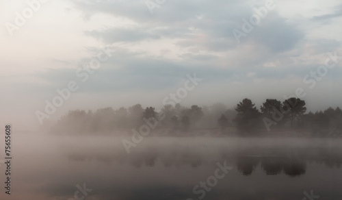 Clouds reflecting in the lake, Ukraine. © Dmytro Kosmenko