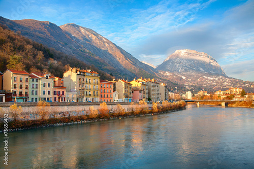 Grenoble at Sunset