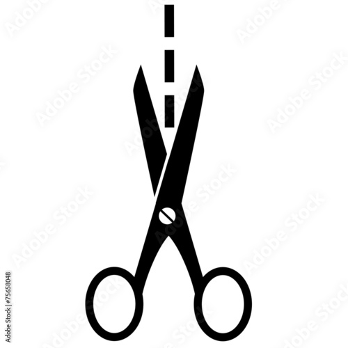 Scissors vector icon.