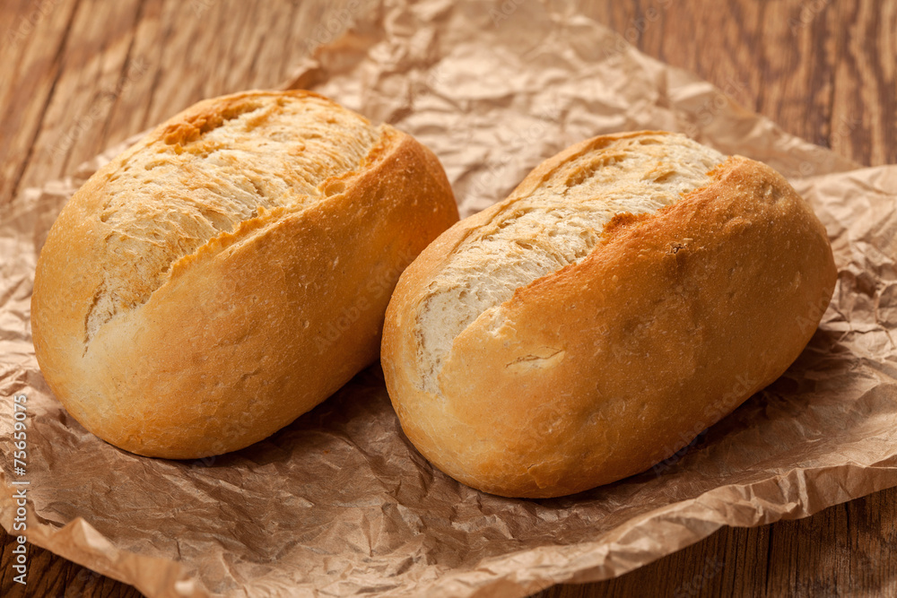 Freshly baked crusty rolls.
