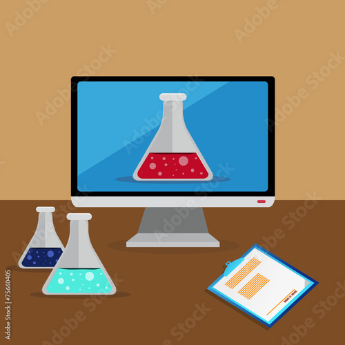 Flat Chemist Design With Chemist Bottles