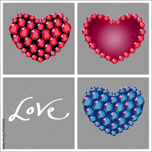 Crystal hearts