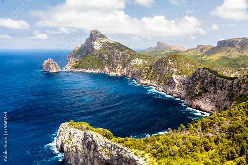 Panoramic view of Cape Formentor. Mallorca photo