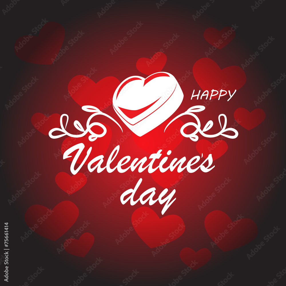Valentines Day Background - Vector Illustration, Graphic Design, Editable For Your Design. Valentines Day
