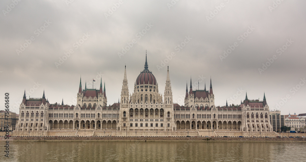 Hungarian Parliament Building in Budapest