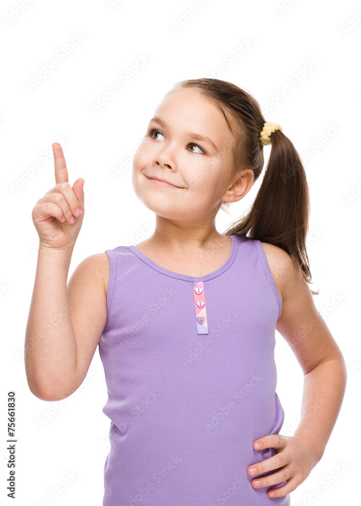 Cute girl is holding her face in astonishment Cute girl is holding her face in astonishment