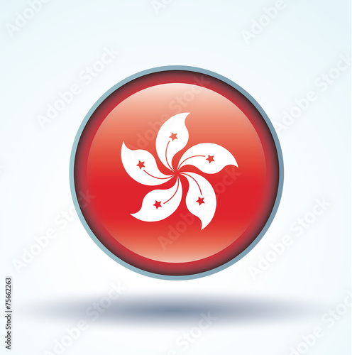 Flag of Hong kong, vector illustration