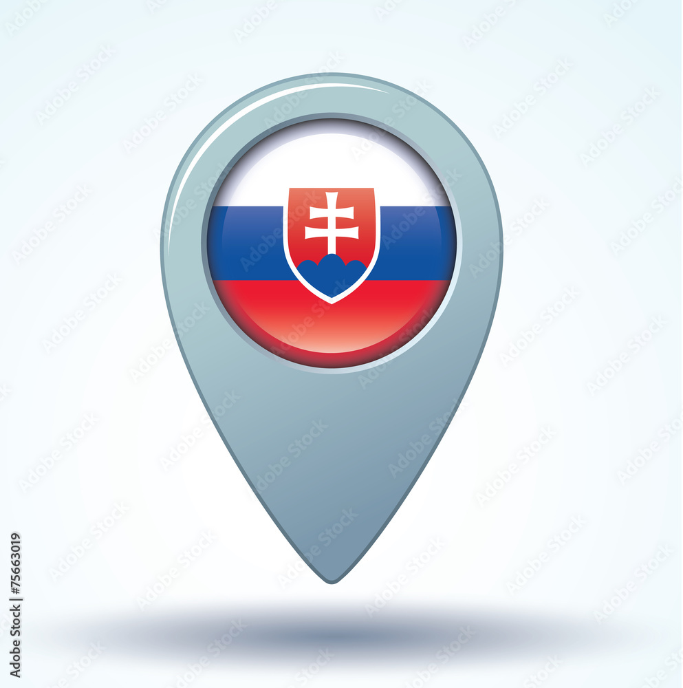 Flag of Slovakia, vector illustration Flag of Slovakia, vector illustration