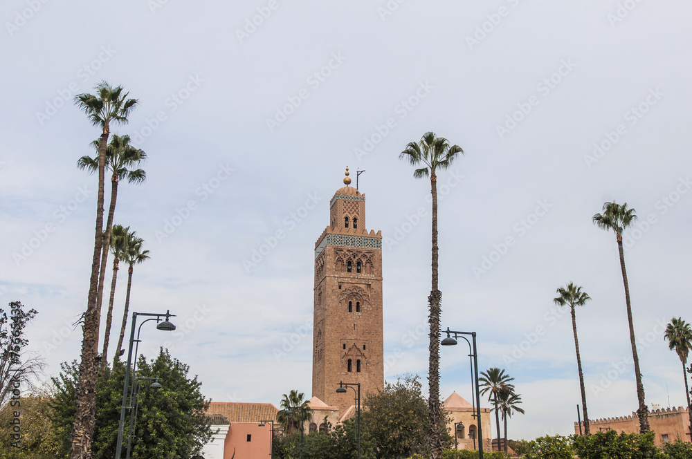 Fototapeta premium Koutoubia Mosque at Marrakech, Morocco