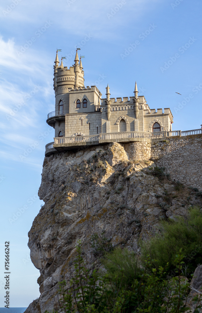 The well known castle Swallow's Nest in Yalta, Russia