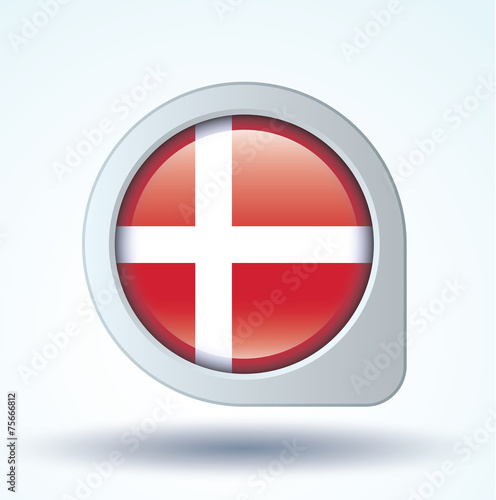 Free Download Flag set of Denmark, vector illustration - GFXLoad
