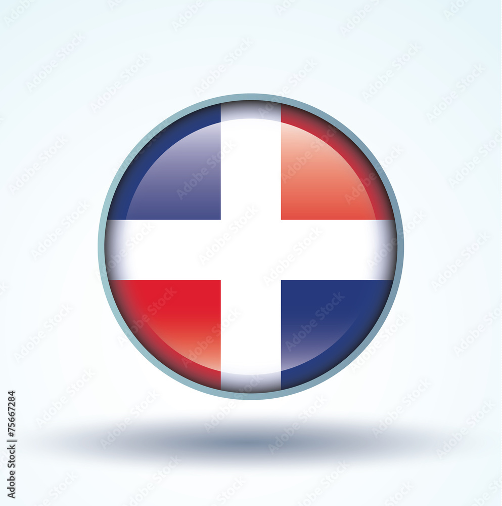 Flag set of dominican republic, vector illustration Flag set of dominican republic, vector illustration
