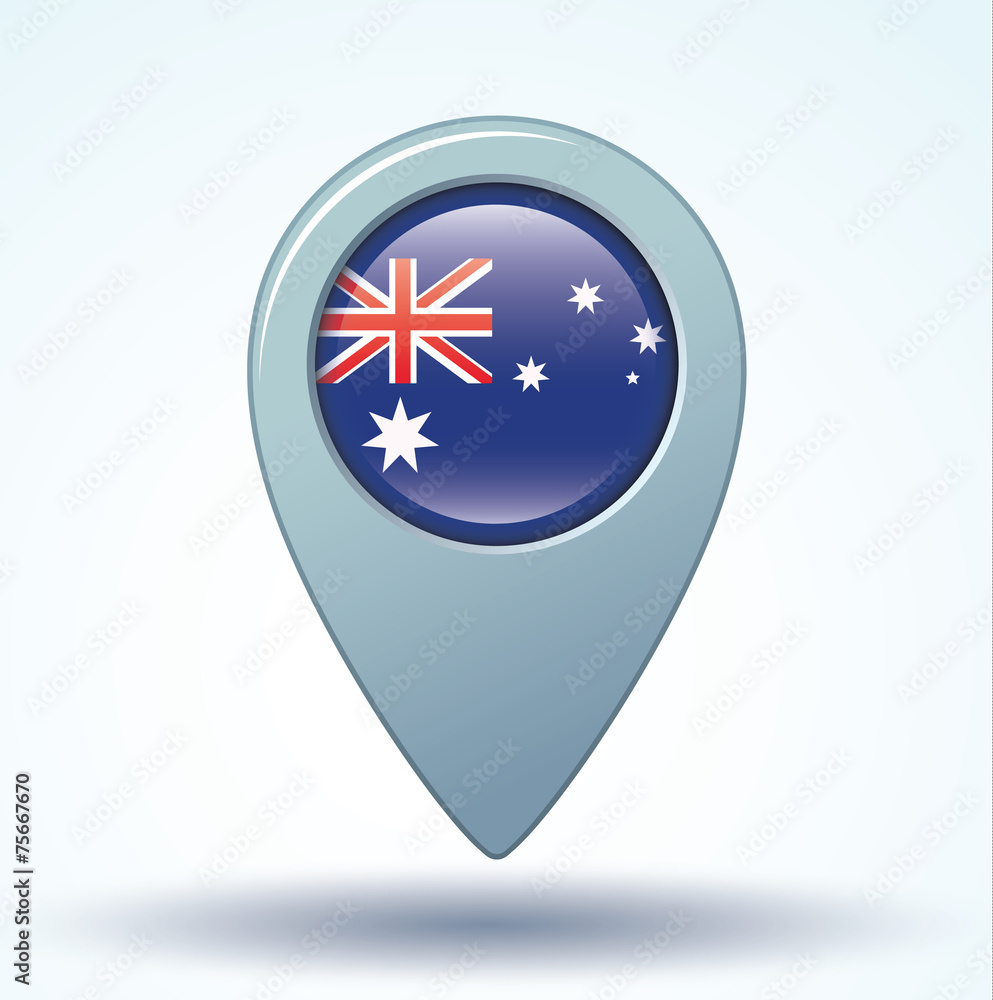 Flag set of Australia, vector illustration Flag set of Australia, vector illustration