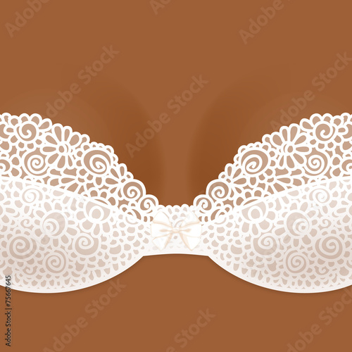 Lacy brassiere
