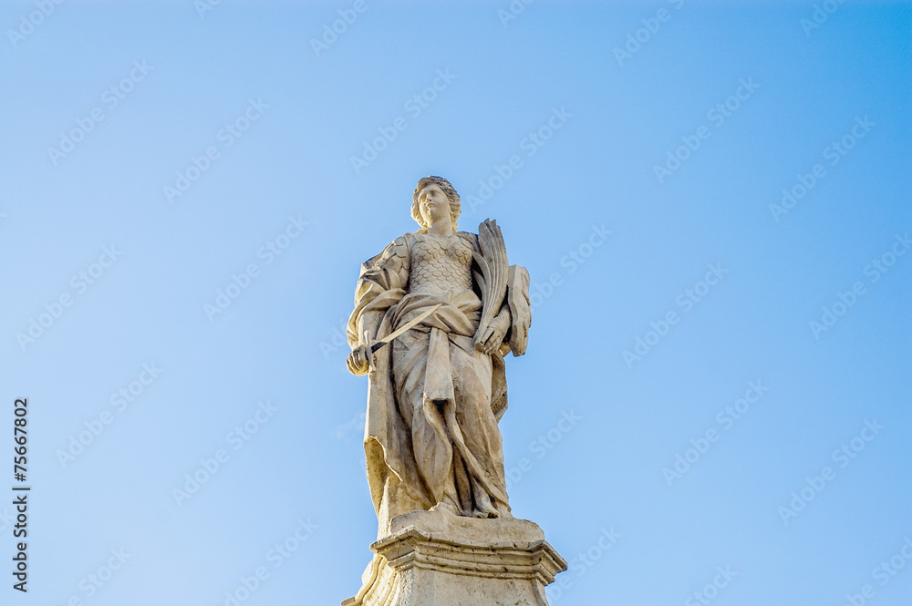 Victory Monument at Vittoriosa Square in Birgu, Malta