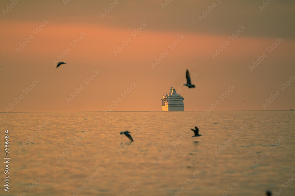 Fototapeta premium Cruise ship