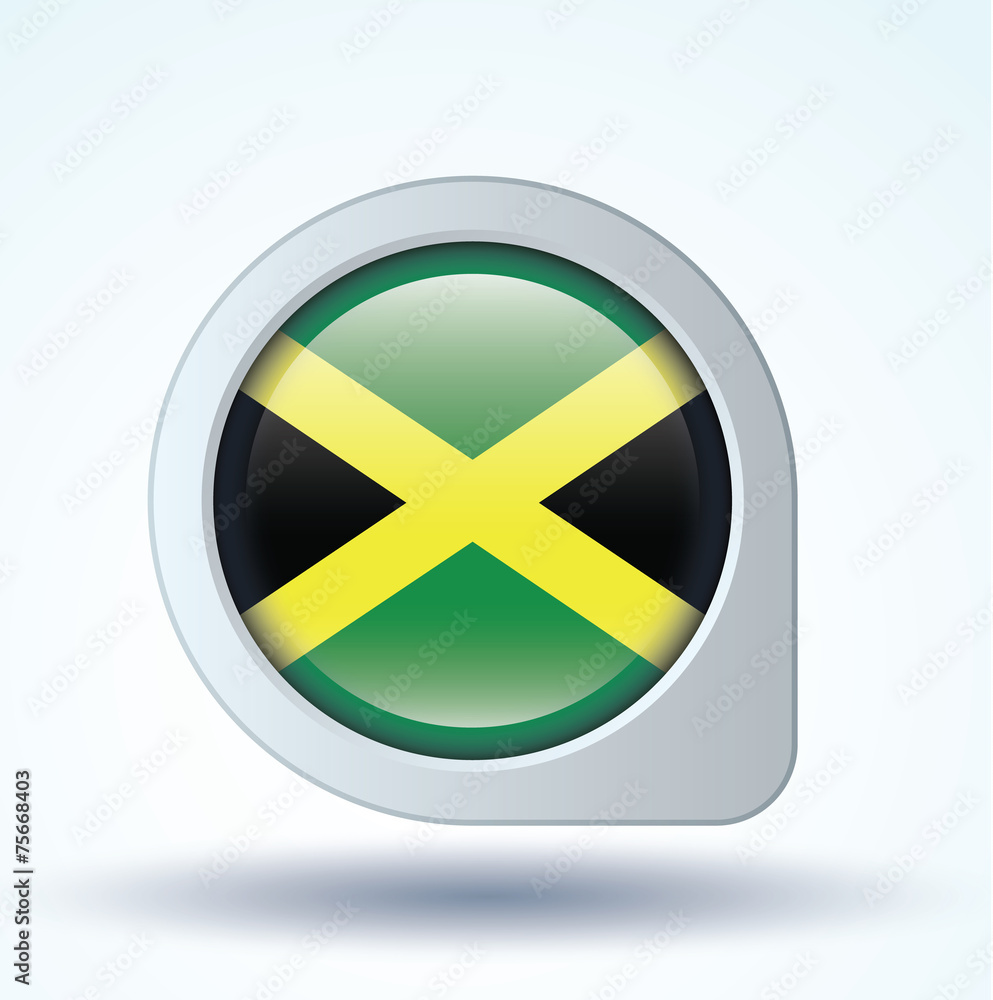 Flag set of Jamaica, vector illustration Flag set of Jamaica, vector illustration