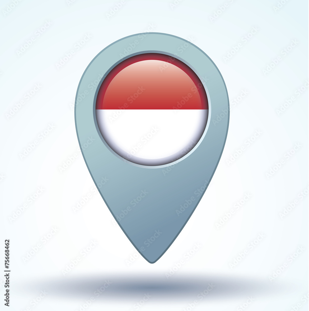 Flag set of Indonesia, vector illustration Flag set of Indonesia, vector illustration