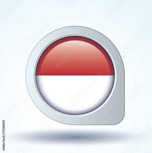 Free Download Flag set of Indonesia, vector illustration - GFXLoad