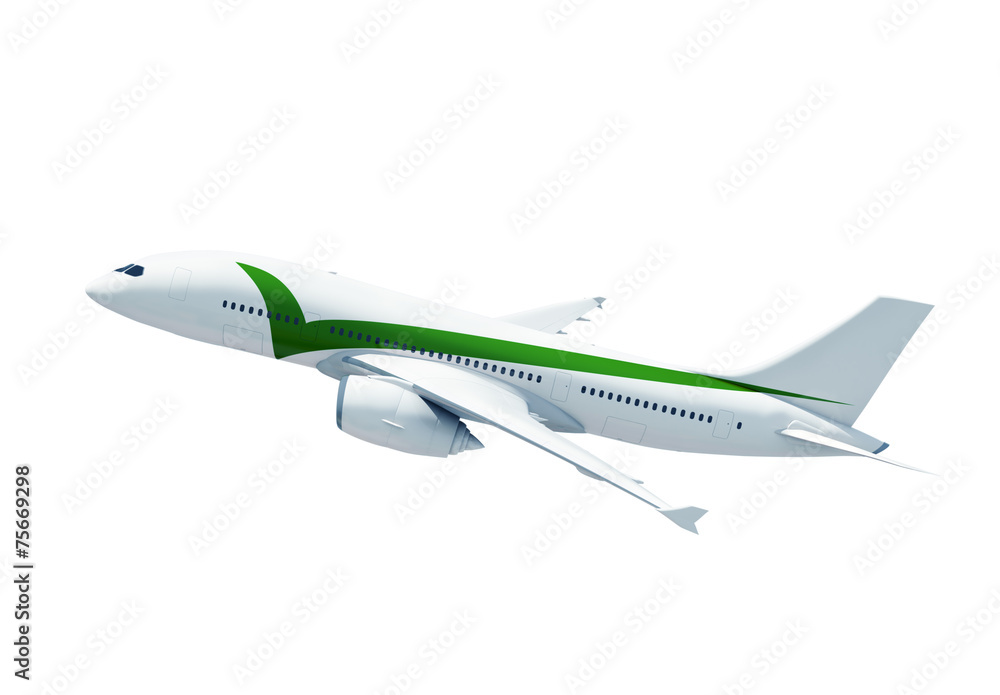 Airplane Mid Flying Contemporary Transportation Concept Airplane Mid Flying Contemporary Transportation Concept