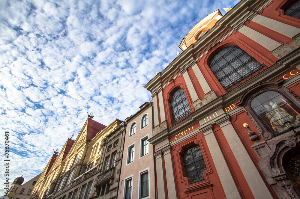 Fototapeta premium Colorful historic Munich building