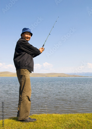 Mongolian Man with Traditional Lifestyles