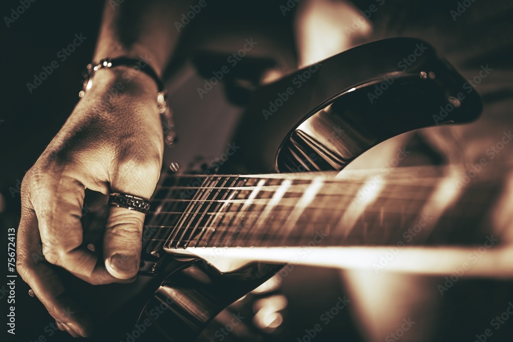 Fototapeta premium Rockman Guitar Player