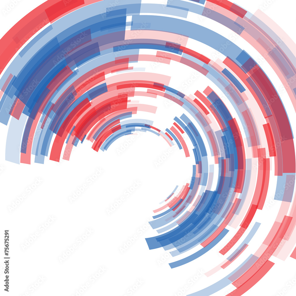 Abstract Blue and Red Circle Design 6 Abstract Blue and Red Circle Design 6
