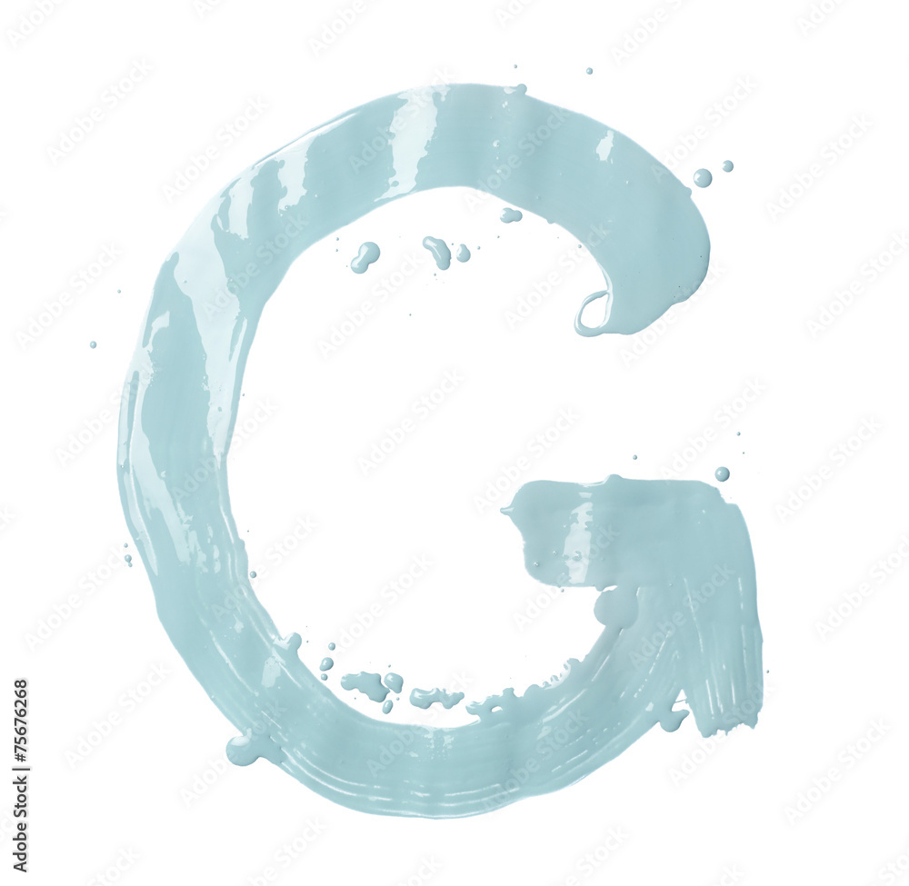 Obraz premium Letter made with the paint strokes